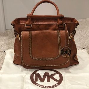 Michael Kors Luggage Zipper Satchel